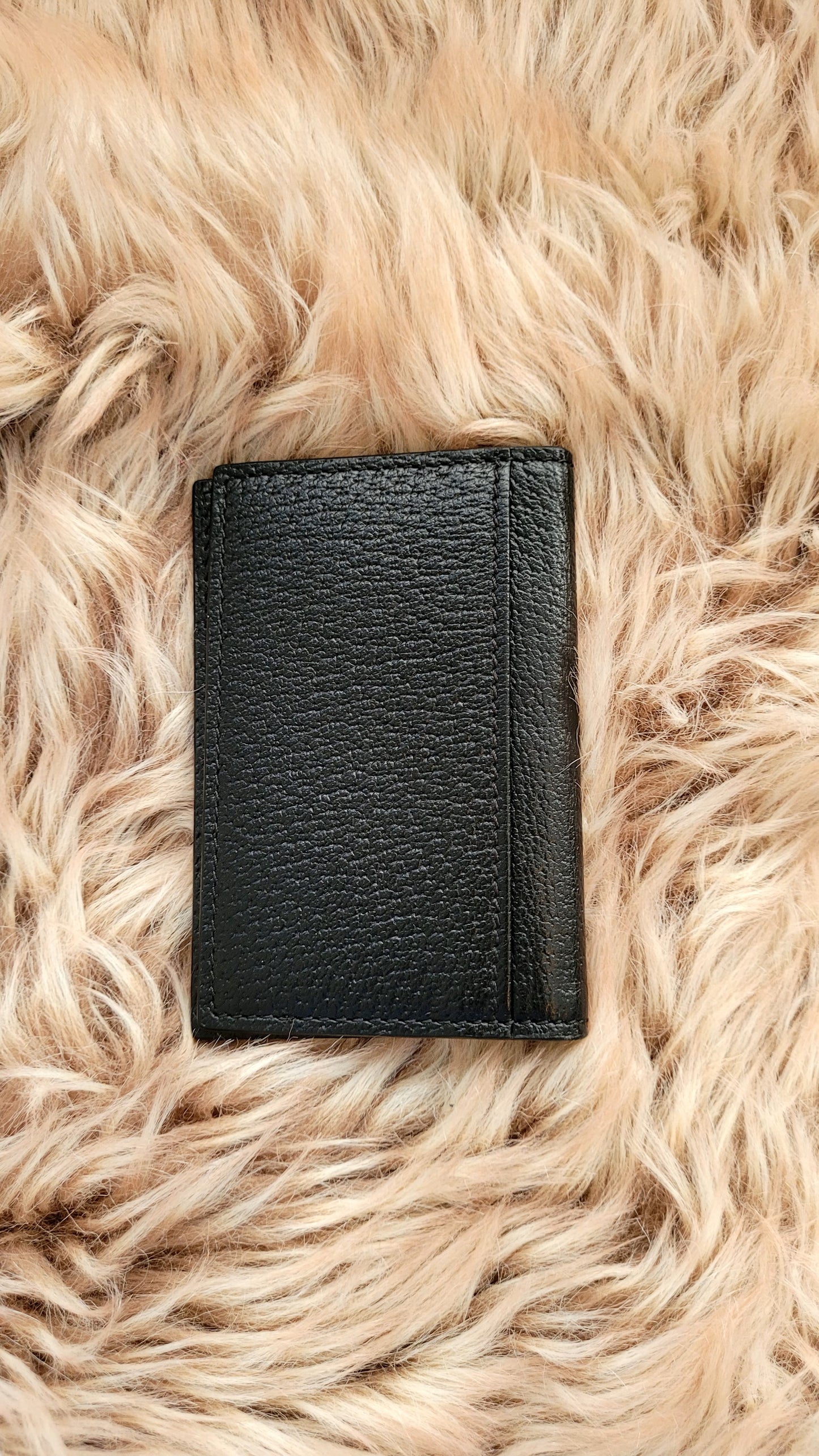 Gucci Black Horse Bit Leather Card Case