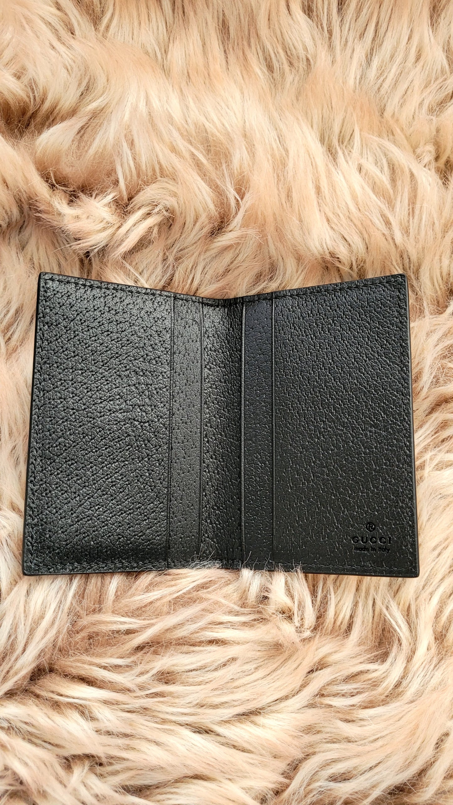 Gucci Black Horse Bit Leather Card Case