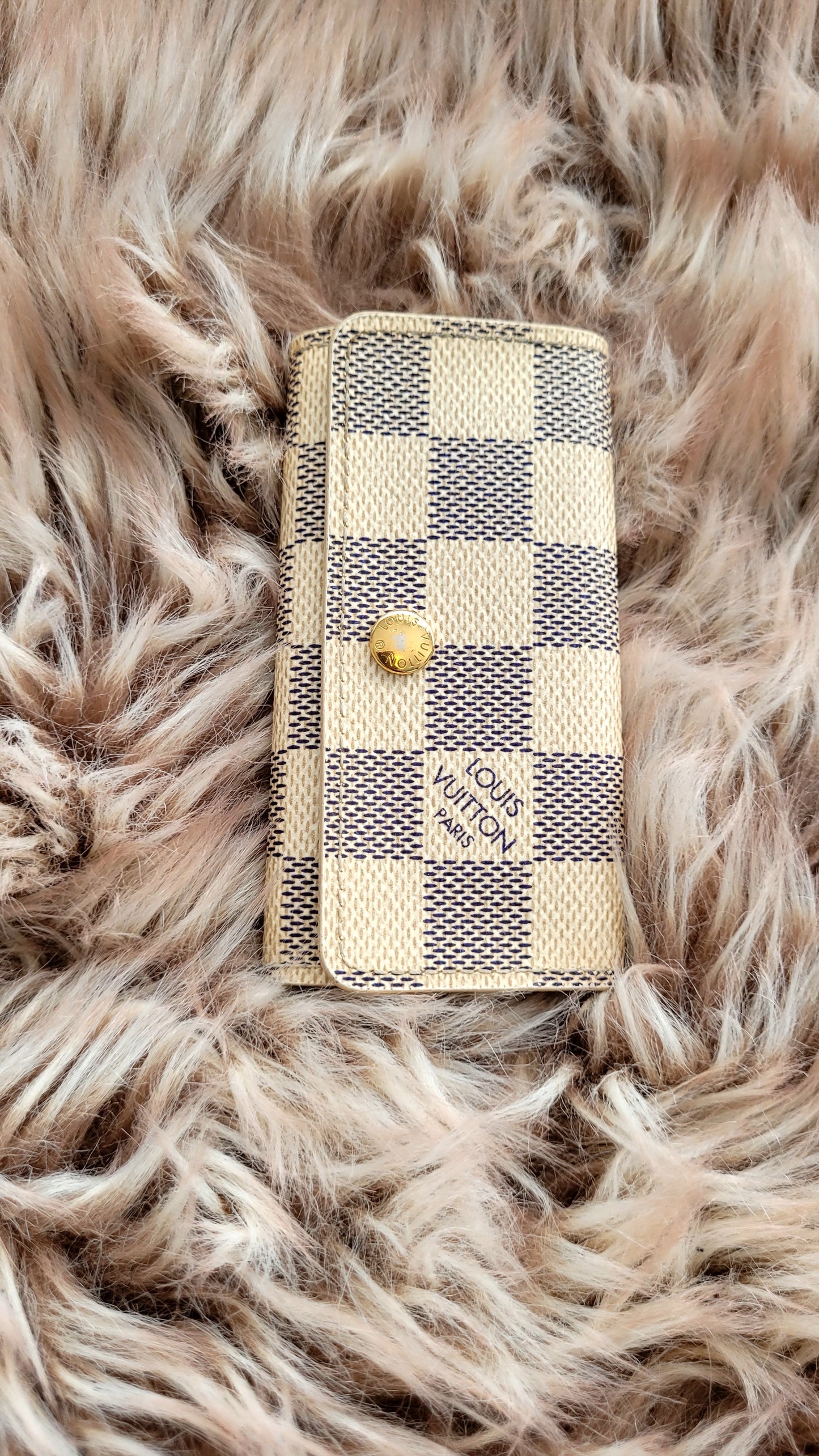 Louis Vuitton Damiere Azur Multicles 4 Ring Key Case